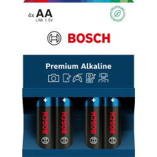 Пальчикова батарейка Bosch Premium Alkaline AA (LR6) 3200 mAh 4 шт LR6PA4B/00