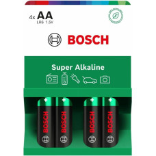 Пальчикова батарейка Bosch Super Alkaline AA (LR6) 2900 mAh 4 шт LR6SA4B/00