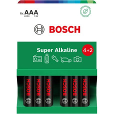 Мізинчикова батарейка Bosch Super Alkaline AAA (LR03) 1300 mAh 6 шт LR03SA6B/00