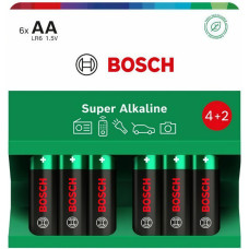 Пальчикова батарейка Bosch Super Alkaline AA (LR6) 2900 mAh 6 шт LR6SA6B/00