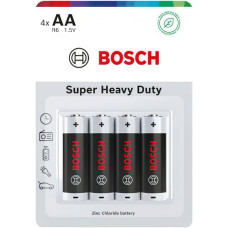 Пальчикова батарейка Bosch Super Heavy Duty AA (R6) 650 mAh 4 шт R6SHD4B/00