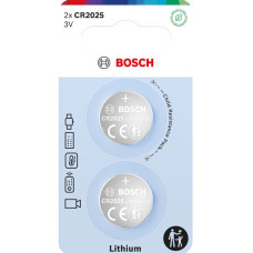 Батарейка-кнопка Bosch Lithium CR2025 160 mAh 2 шт CR2025B2/00
