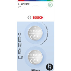 Батарейка-кнопка Bosch Lithium CR2032 220 mAh 2 шт CR2032B2/00