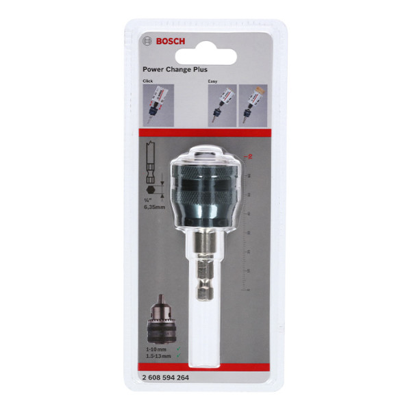 Адаптер Bosch Power-Change Plus з 6-гранним хвостовиком 3/8 дюйма 8.7 мм