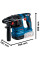 Акумуляторний перфоратор Bosch GBH 185-Li Professional, 2 акб GBA 18V 4 Ah і з/п GAL 18V-40, у кейсі