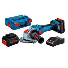Акумуляторна кутова шліфмашина Bosch GWX 18V-15 SC Professional, 2 акб 18 V 8.0 Ah в L-Boxx 136