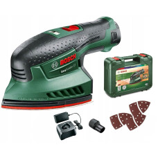 Акумуляторна дельташліфувальна машина Bosch EasySander 12 з 1 акб PBA 12V 2 Ah, з/п GAL 12V-20 у кейсі
