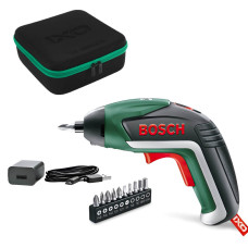 Акумуляторна викрутка Bosch IXO V basic, з/п, у футлярі, набір біт 10 шт