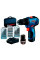 Акумуляторний дриль-шуруповерт Bosch GSR 12V-30 Professional, 2 акб 12 V, GAL 12V-40 і набір аксесуарів 39 шт