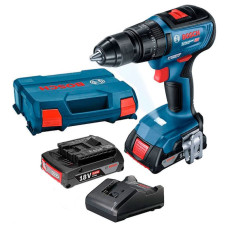 Акумуляторний ударний дриль-шуруповерт Bosch GSB 18V-50 Professional з 2 акб GBA 18V 2 Ah і з/п GAL 18V-20 в L-Case