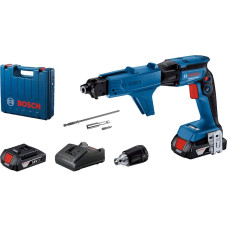 Акумуляторний шуруповерт Bosch GTB 185-LI Professional, 2 акб GBA 18V 2.0 Ah і з/п GAL 18V-20, з GMA 55 в кейсі