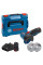 Акумуляторна кутова шліфмашина Bosch GWS 12V-76 Professional, 2 акб GBA 12V 3.0Ah, з/п GAL 12V-40, 3 відрізних круга в L-Boxx 102