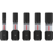 Набір ударних біт Bosch PRO H3, H4, H5, H6, 25 мм, 5 шт
